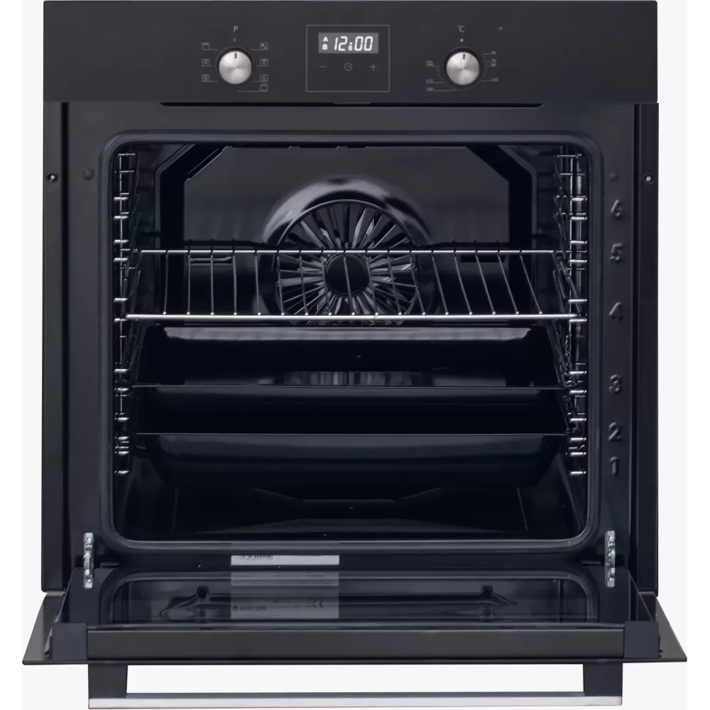 Cuptor electric incorporabil, capacitate 80 L, 8 functii, ventilator, timer, grill, display touch, clasa A, sticla Neagra, Studio Casa Ambra Nero [3]