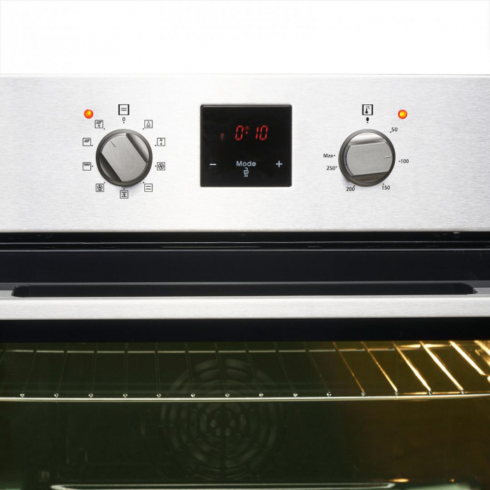 Cuptor electric incorporabil, display touch, volum 65 L, 9 programe, clasa A, grill, INOX, Heinner [4]