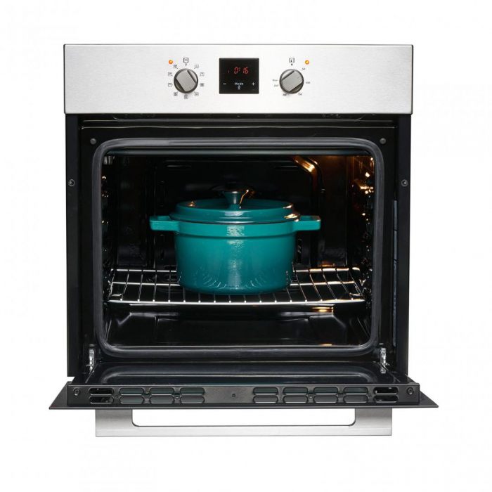 Cuptor electric incorporabil, display touch, volum 65 L, 9 programe, clasa A, grill, INOX, Heinner [2]