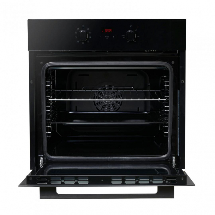 Cuptor electric incorporabil, display touch, volum 69 L, 9 programe, clasa A, grill, autocuratare, timer, ventilator, negru, Heinner [3]