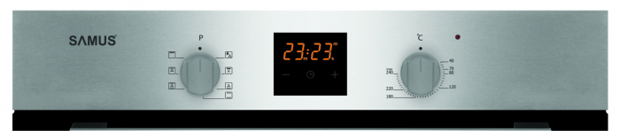 Cuptor electric incorporabil, putere 2200W, capacitate 56L, 7 functii, ventilator, clasa A, grill electric, afisaj digital, timer, Inox, Samus [3]