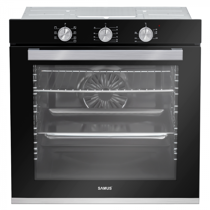Cuptor electric incorporabil, putere 2500W, capacitate 80L, 7 functii, ventilator, clasa A, grill electric, Samus [2]
