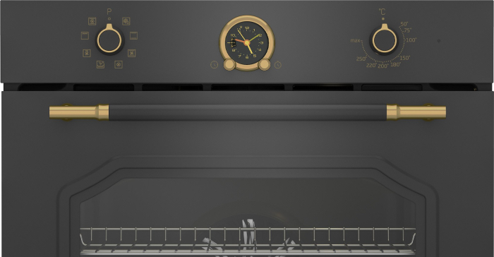 Cuptor electric incorporabil, rustic, 8 programe, capacitate 72 L, clasa A, grill, convectie, Antracit, BEKO [3]