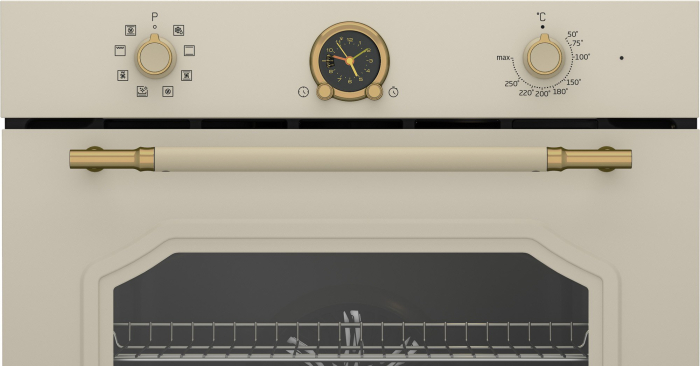 Cuptor electric incorporabil, rustic, 8 programe, capacitate 72 L, clasa A, grill, convectie, Crem, BEKO [3]