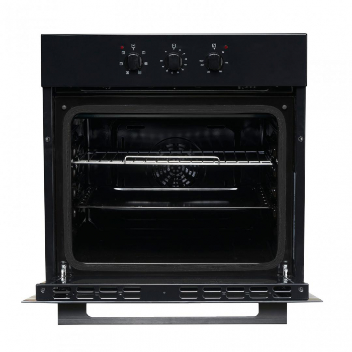 Cuptor electric incorporabil, volum 65 L, 6 programe, clasa A, grill, timer, ventilator, negru, Heinner [4]
