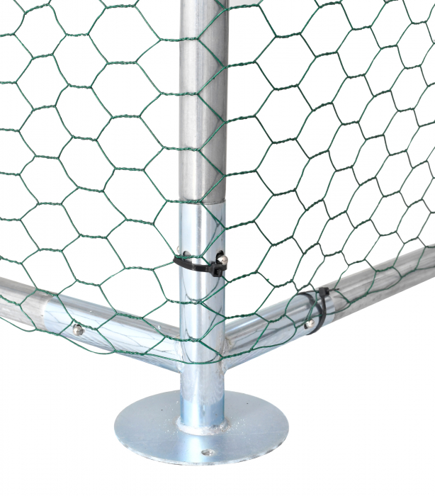 Cusca, padoc, tarc animale, caini, pasari, otel galvanizat, 3x6x2m, protectie soare si ploaie, Micul Fermier MF-TP1003-S001-G01 [4]