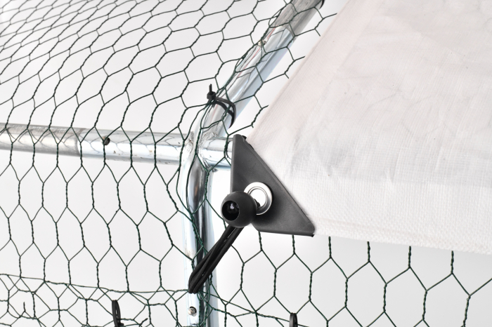 Cusca, padoc, tarc animale, caini, pasari, otel galvanizat, 3x6x2m, protectie soare si ploaie, Micul Fermier MF-TP1003-S001-G01 [7]