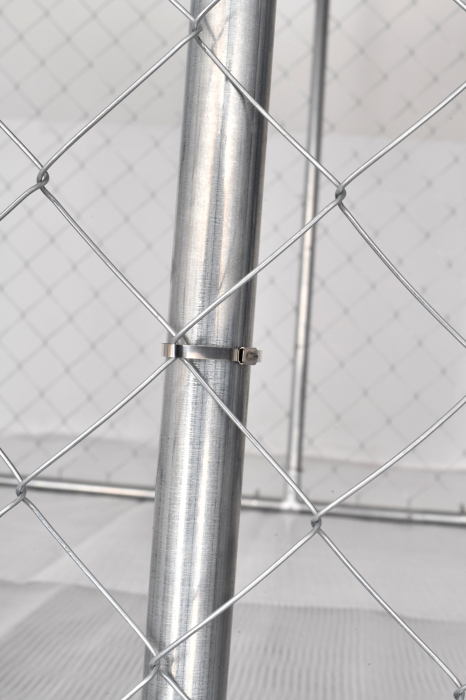 Cusca, padoc, tarc animale, caini, pasari, otel galvanizat, 4x2x1.8m, Micul Fermier MF-TC1004-S001-G01 [2]