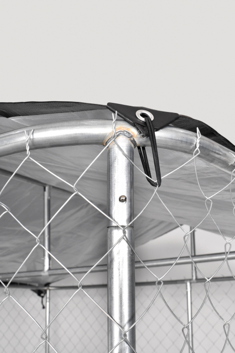 Cusca, padoc, tarc animale, caini, pasari, otel galvanizat, 2x2x1,5m, protectie soare si ploaie, Micul Fermier MF-TC1001-S001-G01 [2]