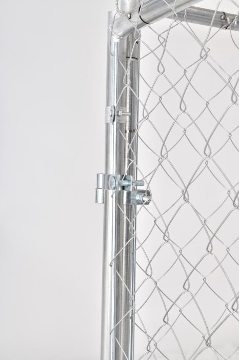 Cusca, padoc, tarc animale, caini, pasari, otel galvanizat, 2x2x1,5m, protectie soare si ploaie, Micul Fermier MF-TC1001-S001-G01 [10]