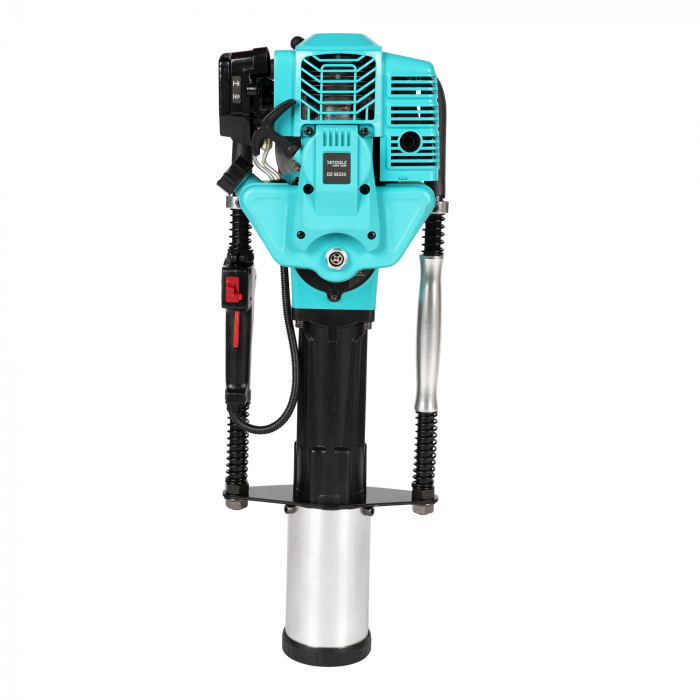 Masina batut stalpi, 2.5Nm, 1350bpm, motor 52CC, 2 timpi, 2 Cp, valiza transpor cu roti, Detoolz DZ-C233 [8]