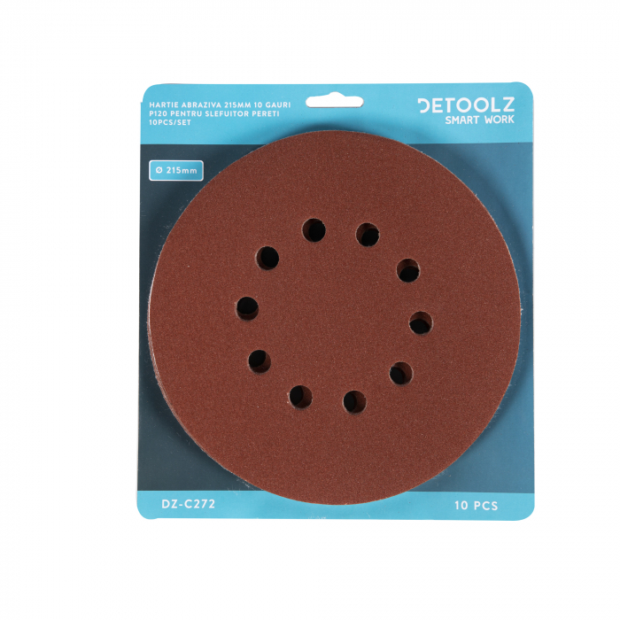 Set 10 hartie abraziva, P120, 10gauri, 215mm, DZ-C272 [4]