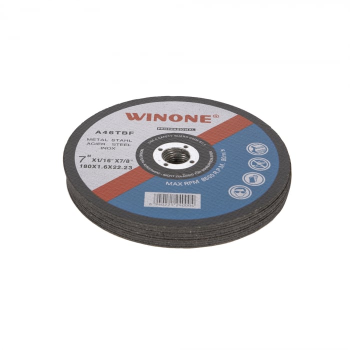 Disc abraziv, pentru metal, 180 mm, 10buc/set, DZ-C296 [2]