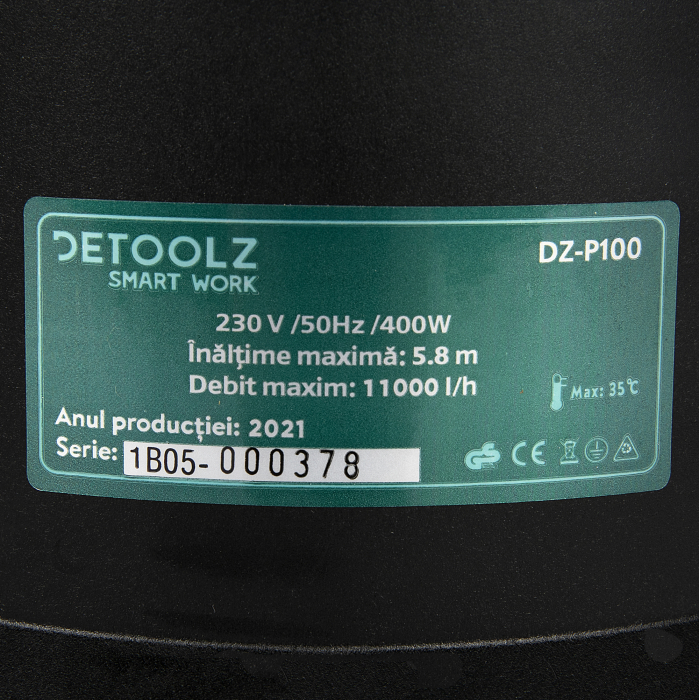 Pompa submersibila apa curata/murdara, 3 in 1, 400W, Detoolz DZ-P100 [2]