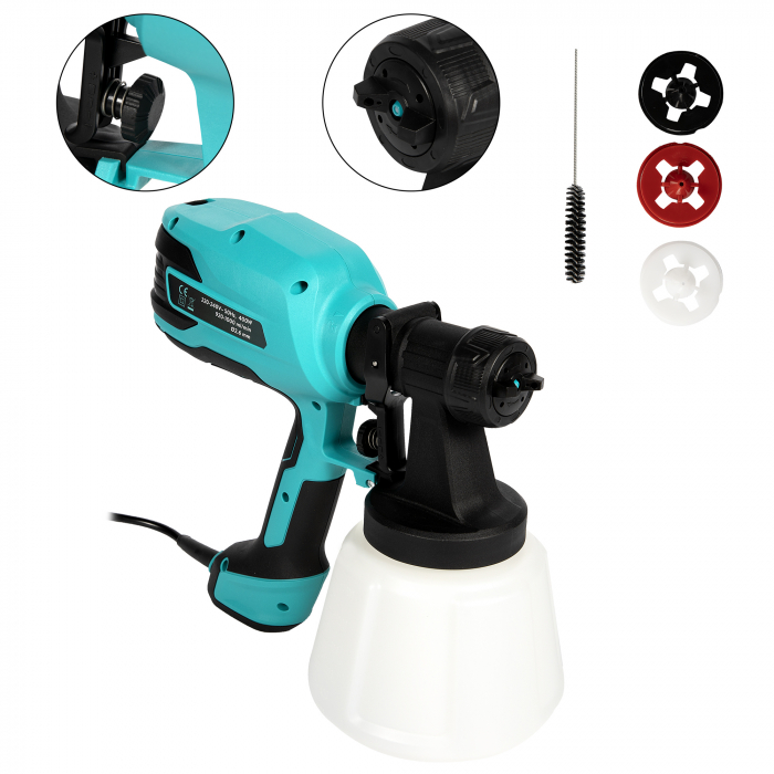 Pistol electric de vopsit 350W 1000 ml/min, Detoolz DZ-SE143 [3]
