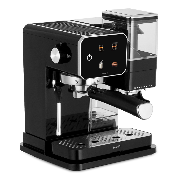 Espressor cafea, manual, ecran tactil, rasnita profesionala, spumare lapte, pompa apa italia 20 bari, rezervor apa 0.9 L, SAMUS [4]