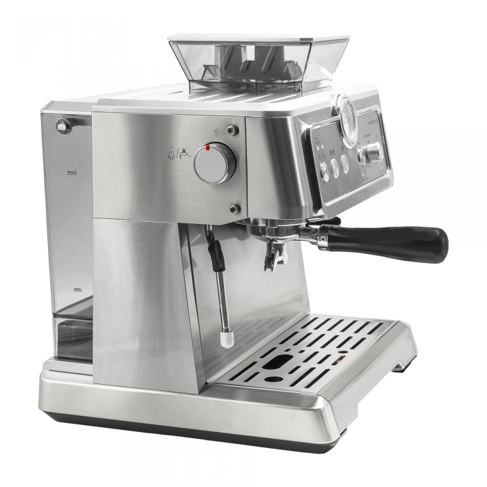 Espressor cafea, manual, spumare lapte, pompa de apa Italia 20 bari, rasnita profesionala, putere 1350 W, rezervor apa 2.3 L, SAMUS [9]