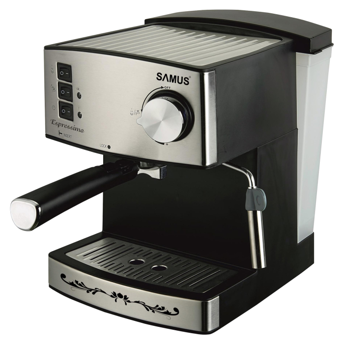 Espressor cafea, manual, spumare lapte, rezervor de apa 1.6 L, presiune 15 bari, SAMUS [2]