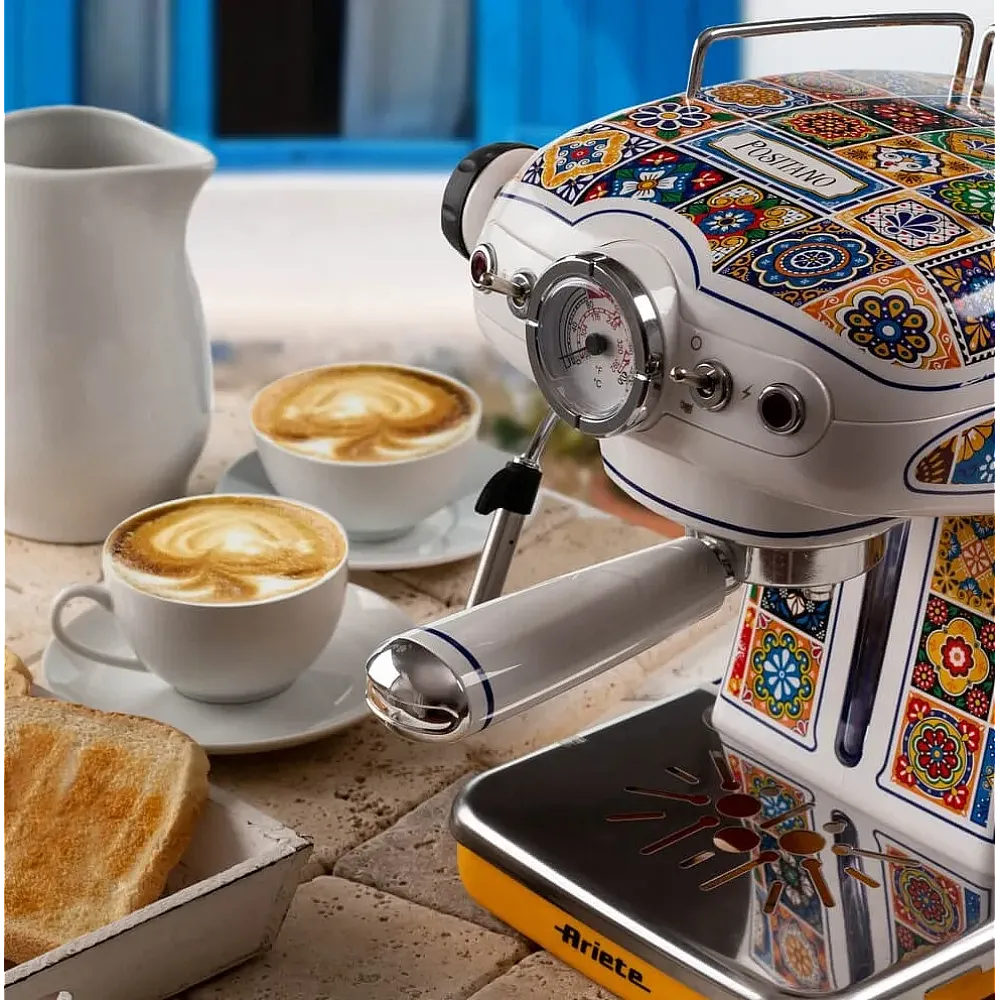 Espressor cafea, manual, vintage, putere 850 W, 15 bar, rezervor 900 ml, cafea macinata & ESE pods,  ARIETE Positano [3]