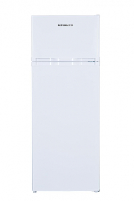 Frigider cu 2 usi, congelator, capacitate 206 L, LED, alb, HEINNER [1]