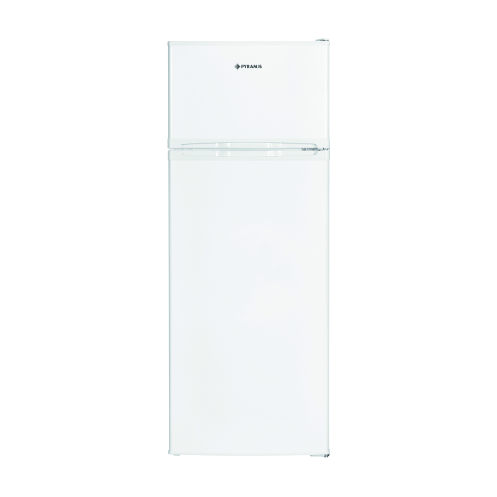 Frigider cu 2 usi, congelator, capacitate 206 L, lumina LED, usi reversibile, clasa E, PYRAMIS [1]