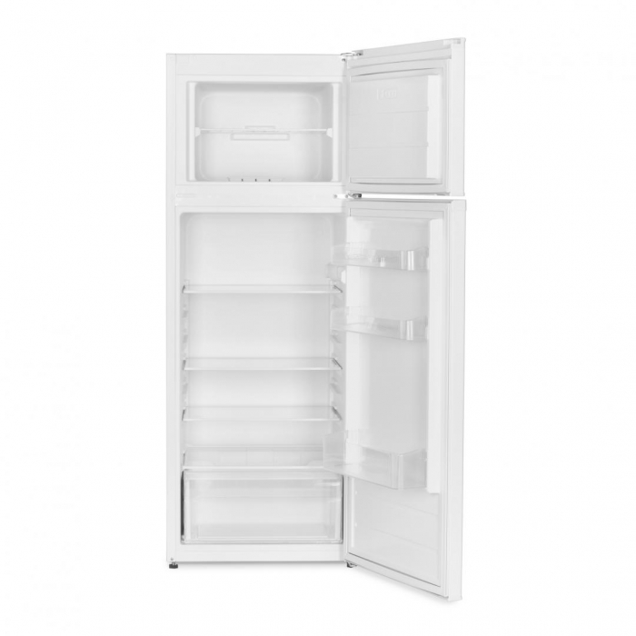 Frigider cu 2 usi, congelator, capacitate 212 L, LED, alb, HEINNER [2]