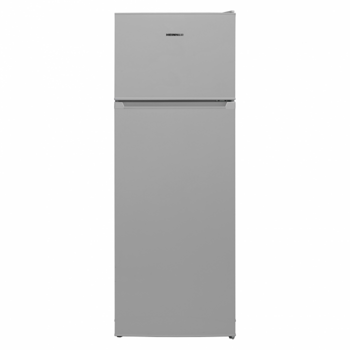 Frigider cu 2 usi, congelator, capacitate 212 L, LED, argintiu, HEINNER [1]