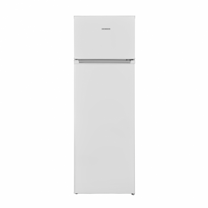 Frigider cu 2 usi, congelator, capacitate 242 L, LED, alb, HEINNER [1]