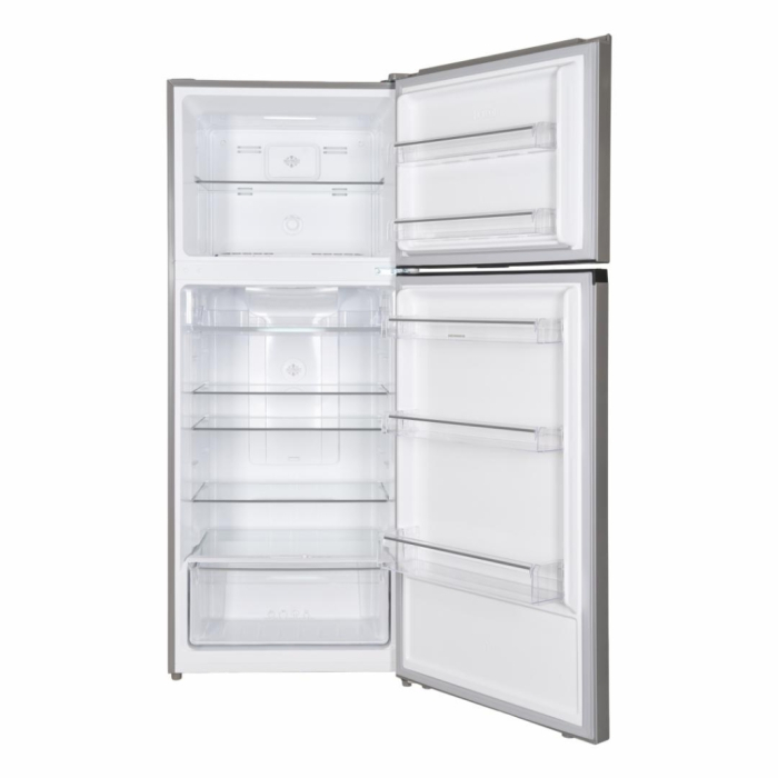 Frigider cu 2 usi, congelator, capacitate 415 L, full No FROST, lumina LED, usi reversibile, compresor inverter, Argintiu, HEINNER [5]