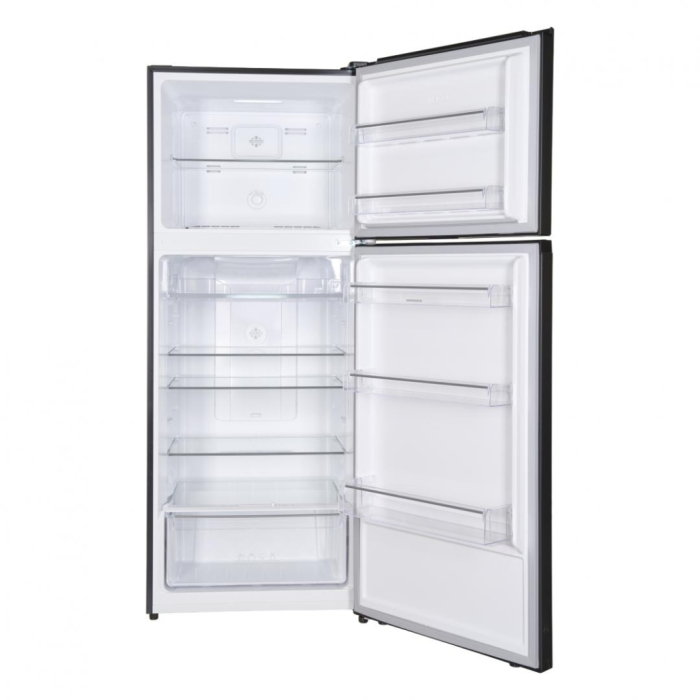 Frigider cu 2 usi, congelator, capacitate 415 L, full No FROST, lumina LED, usi reversibile, compresor inverter, Negru, HEINNER [5]