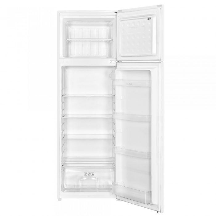 Frigider cu 2 usi, congelator, clasa E, Capacitate 248 L, lumina LED, motor inverter, alb, Samus [4]
