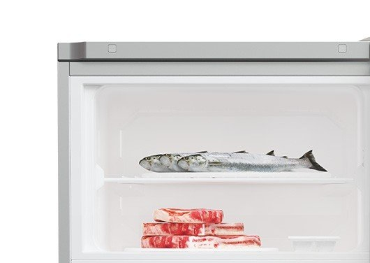 Frigider cu 2 usi, congelator, clasa E, capacitate 250 L, lumina LED, usi reversibile, Argintiu, ARCTIC [5]