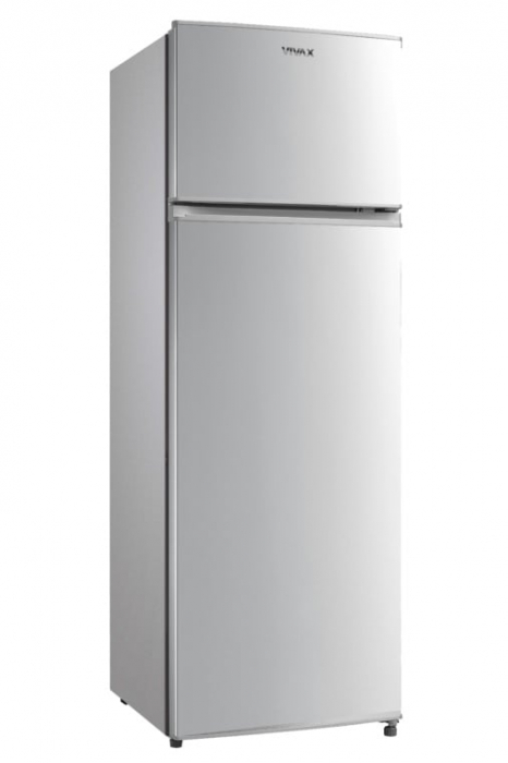 Frigider cu 2 usi, congelator, lumina LED, capacitate 235 L, 4 rafturi sticla, inaltime 1.60m, argintiu, VIVAX [2]