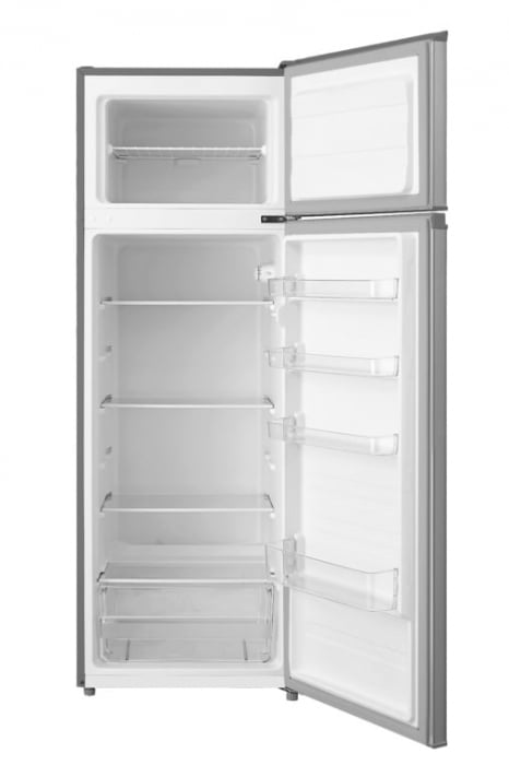 Frigider cu 2 usi, congelator, lumina LED, capacitate 235 L, 4 rafturi sticla, inaltime 1.60m, inox, VIVAX [2]