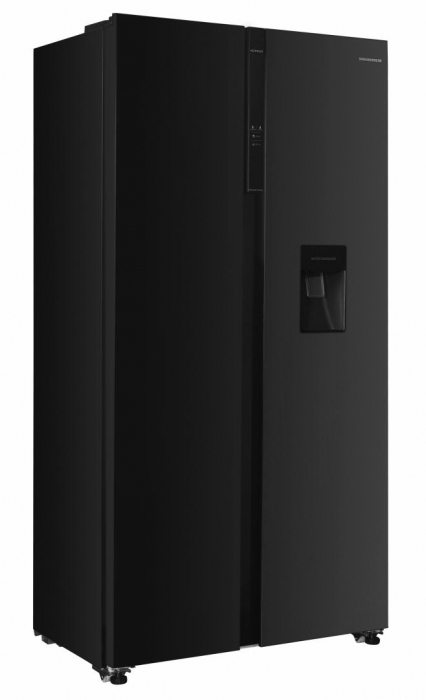 Frigider cu 2 usi, side by side, No-Frost, capacitate 439L, congelator, E++, functie Smart, touch, negru, HEINNER [2]