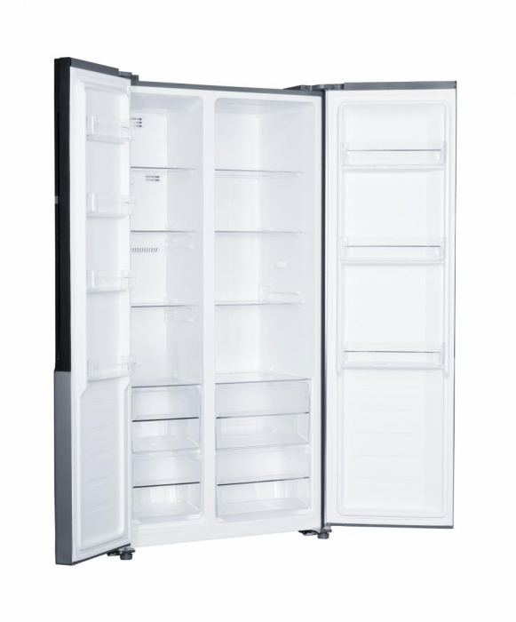 Frigider cu 2 usi, side by side, No-Frost, capacitate 442L, congelator, E++, functie Smart, touch, aspect inox, HEINNER [2]