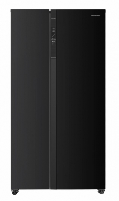 Frigider cu 2 usi, side by side, No-Frost, capacitate 532L, congelator, E++, functie Smart, touch, negru, HEINNER [1]