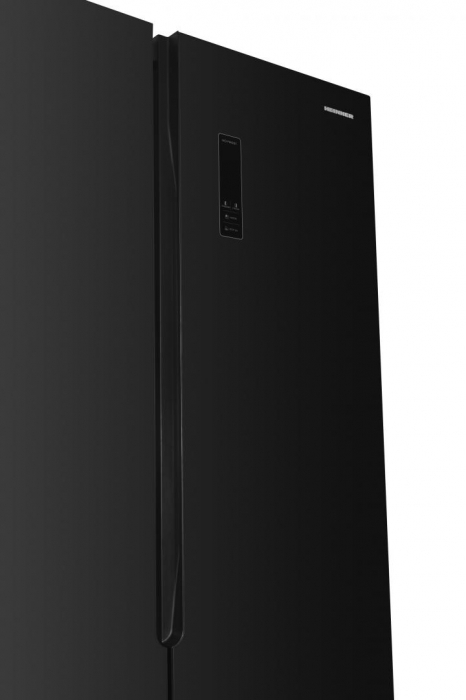 Frigider cu 2 usi, side by side, No-Frost, capacitate 532L, congelator, E++, functie Smart, touch, negru, HEINNER [3]