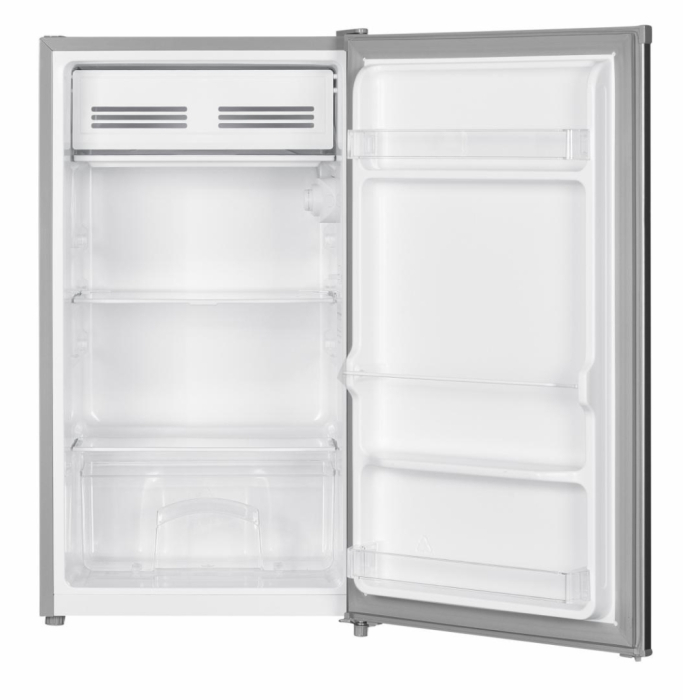 Frigider cu o usa, capacitate 90 L, compresor inverter, termostat, lumina LED, usa reversibila, Argintiu, HEINNER [2]