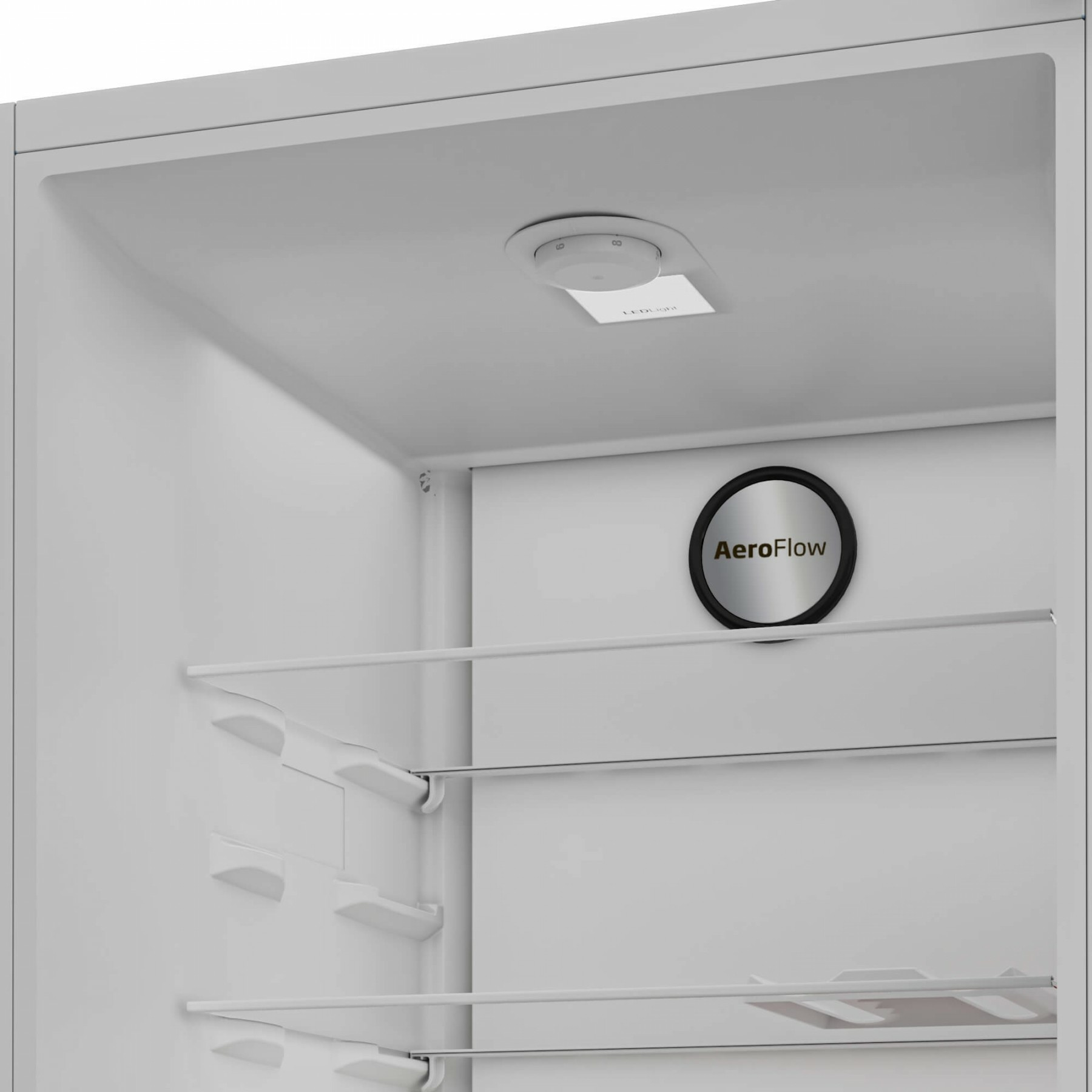 Frigider cu o usa, NO FROST, capacitate 365 L, clasa E, usa reversibila, rafturi sticla, Alb, BEKO [5]