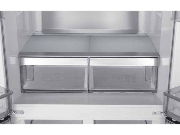 Frigider Side by Side, capacitate 466L, Full No Frost, motor inverter, zona convertibila,  display LED, H 180 cm, Sticla Negru, TESLA [8]