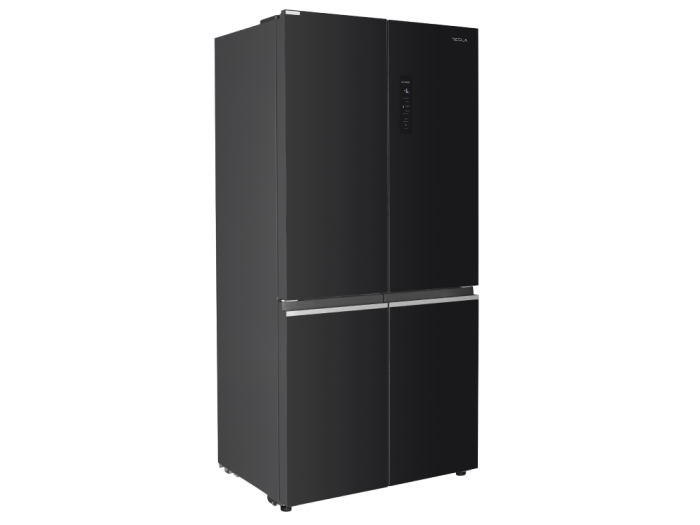 Frigider Side by Side, capacitate 466L, Full No Frost, motor inverter, zona convertibila,  display LED, H 180 cm, Sticla Negru, TESLA [2]