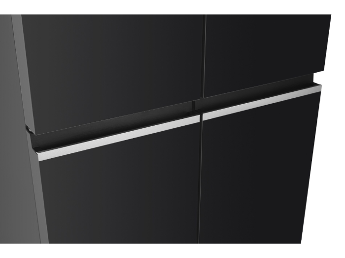 Frigider Side by Side, capacitate 466L, Full No Frost, motor inverter, zona convertibila,  display LED, H 180 cm, Sticla Negru, TESLA [3]