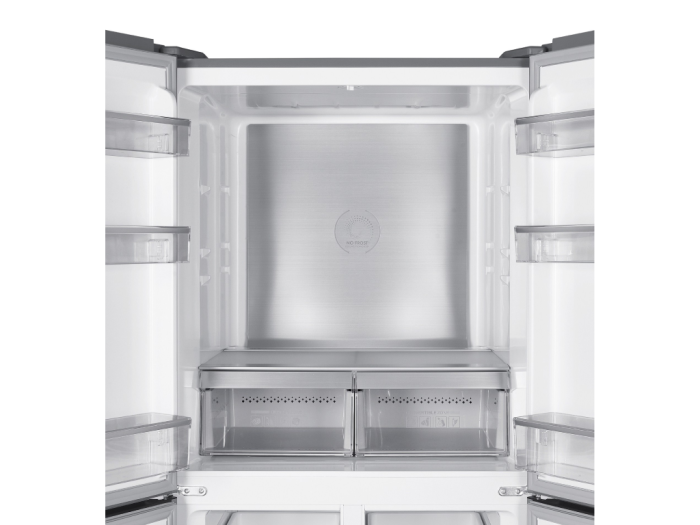 Frigider Side by Side, capacitate 466L, Full No Frost, motor inverter, zona convertibila,  display LED, H 180 cm, Sticla Negru, TESLA [11]