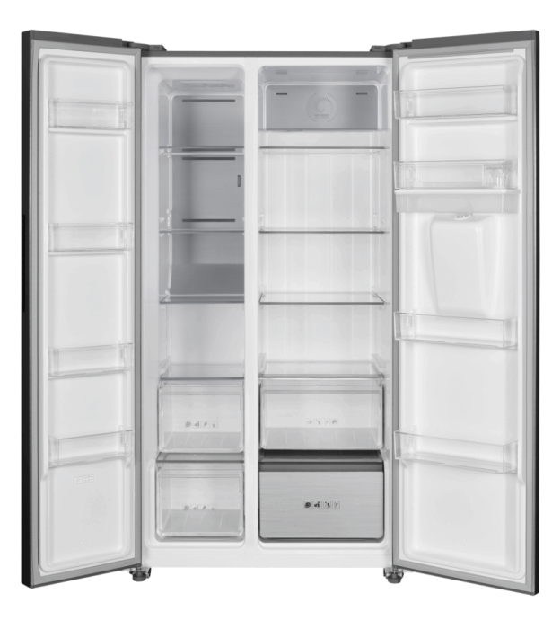 Frigider Side by Side, capacitate 592 L, NO FROST, dozator de apa, compresor inverter, display touch, HEINNER [2]