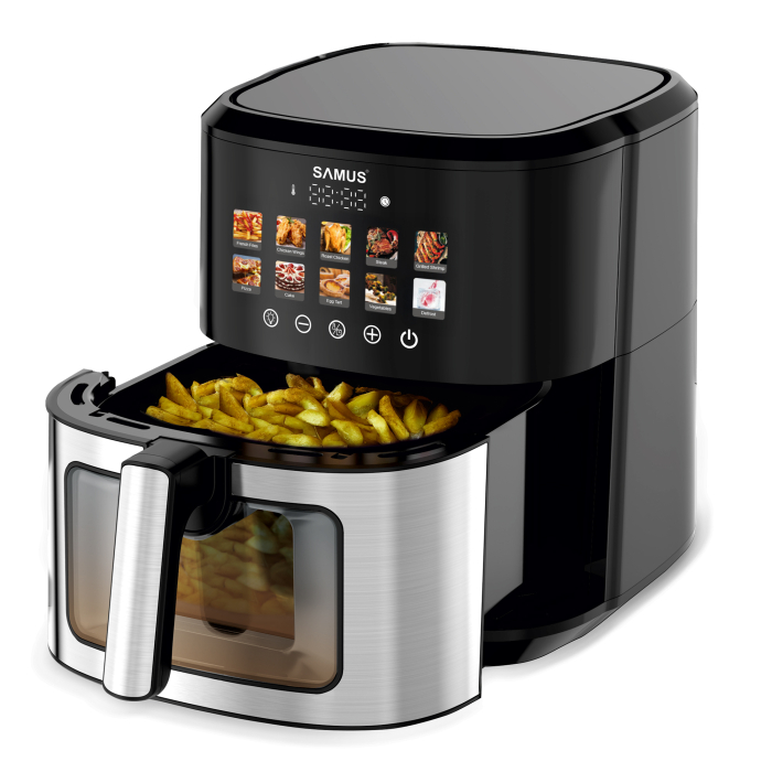 Friteuza cu aer cald, capacitate 6.5 litri, putere 1700W, 10 programe, ecran color, SAMUS [2]