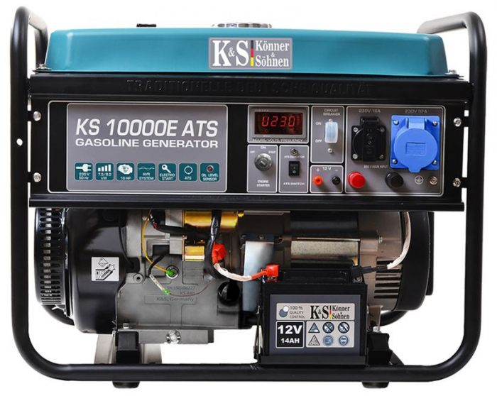 Generator de curent, benzina, 8Kw, 4 timpi, 230 V, PRO - KONNER & SOHNEN - KS-10000E-ATS [2]