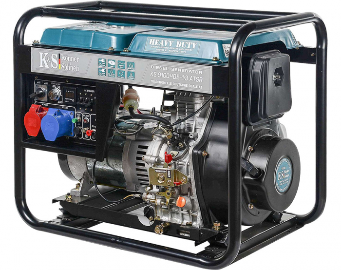 Generator de curent, Diesel, 7.5KW, 230-400V, HEAVY DUTY - KONNER & SOHNEN - KS-9100DE-1/3-HD-ATSR [3]