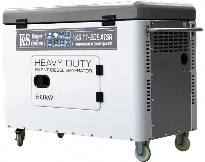 Generator de curent, Diesel, 8KW, 230V, HEAVY DUTY - INSONORIZAT - KONNER & SOHNEN - KS-11-2DE-ATSR-SILENT [3]