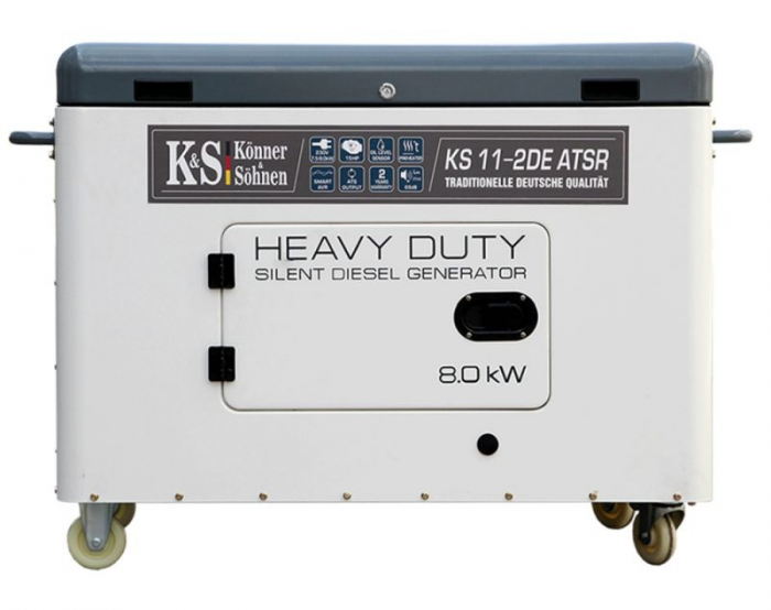 Generator de curent, Diesel, 8KW, 230V, HEAVY DUTY - INSONORIZAT - KONNER & SOHNEN - KS-11-2DE-ATSR-SILENT [2]